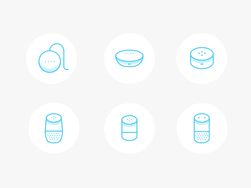 6 Alexa and Google Home Icons
